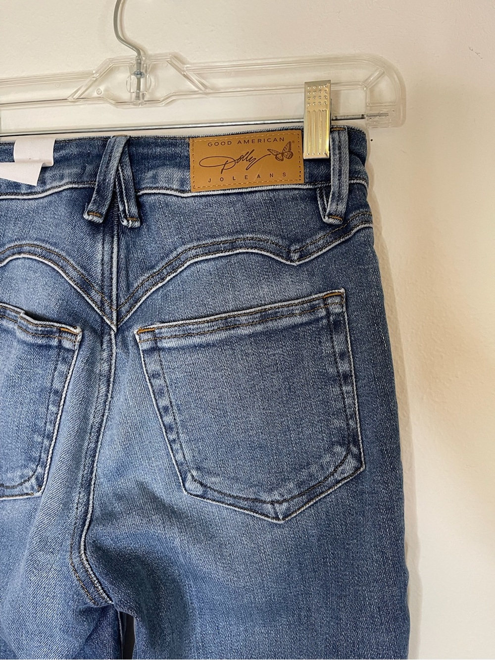 NWT Good American Dolly Joleans Straight Jeans - Picture 6 of 6